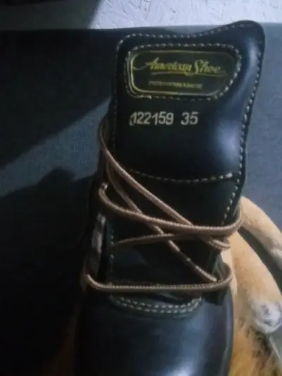 Botas de cuero negras American Shoe - miniatura 2