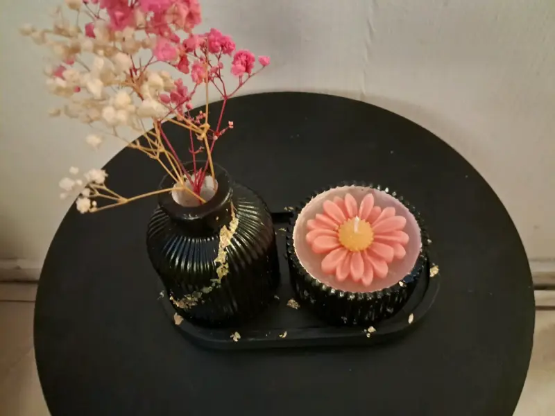Set de adorno con vela decorativa - 2