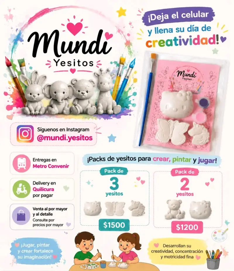 Packs de yeso para pintar - 3