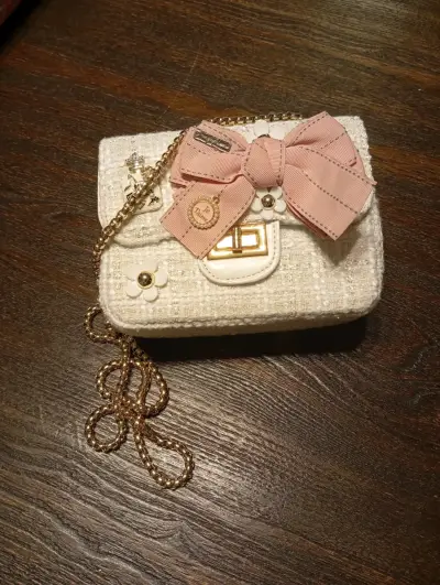 Cartera de hilo con lazo rosa - miniatura 5
