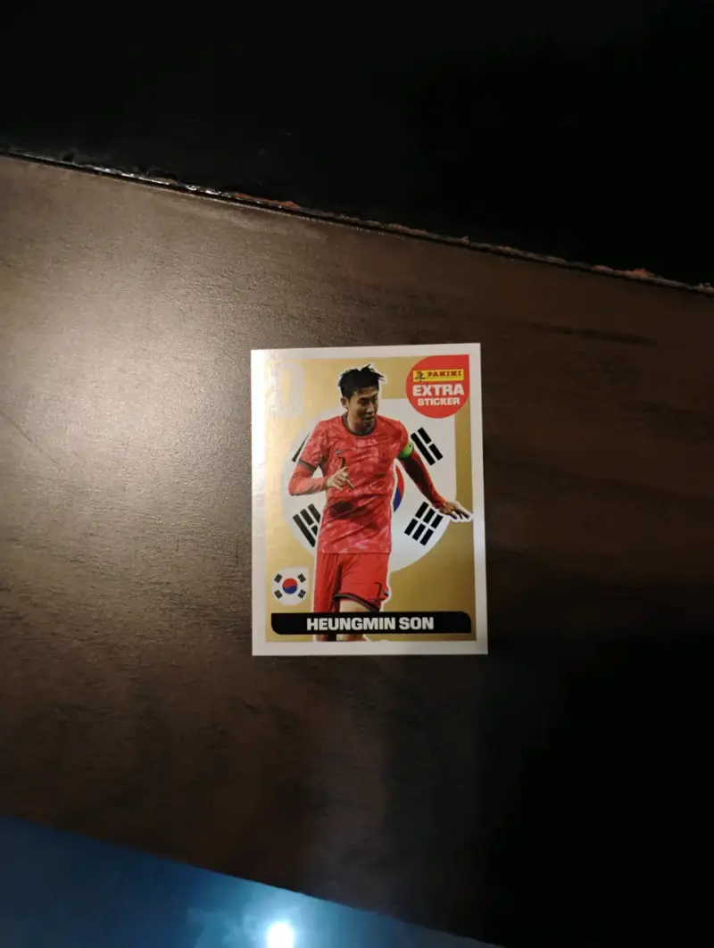 Lámina Panini Heungmin Son dorada