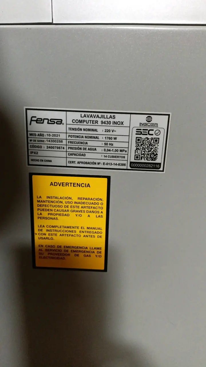 Lavavajillas Fensa acero inoxidable - 5