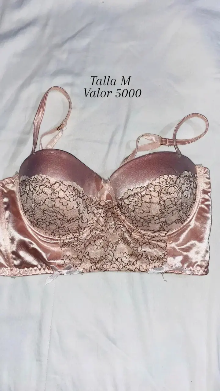 Top corsé rojo encaje floral - 2