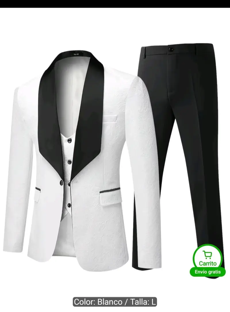 Traje conjunto de tres piezas - 1