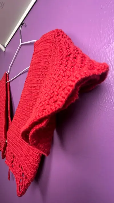 Polera tejida roja - miniatura 3