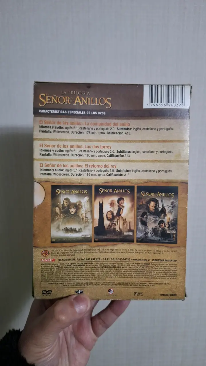 Trilogía El Señor de los Anillos DVD - 2