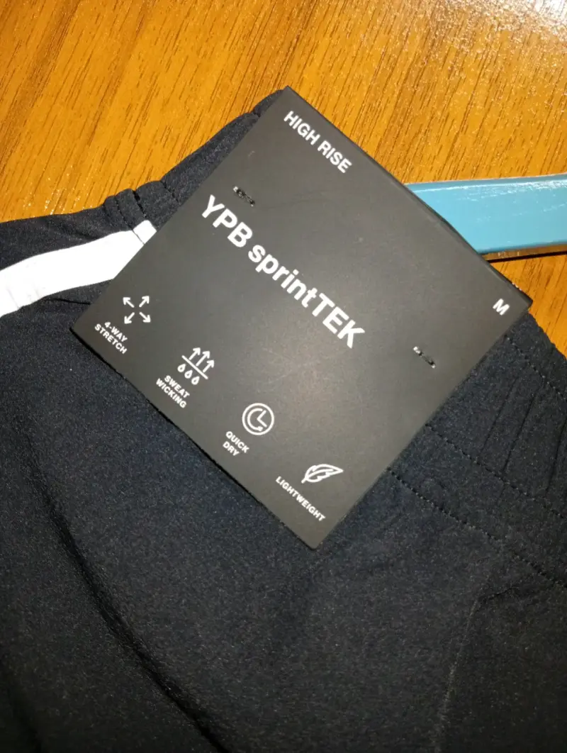Shorts deportivos azul con franjas - 4