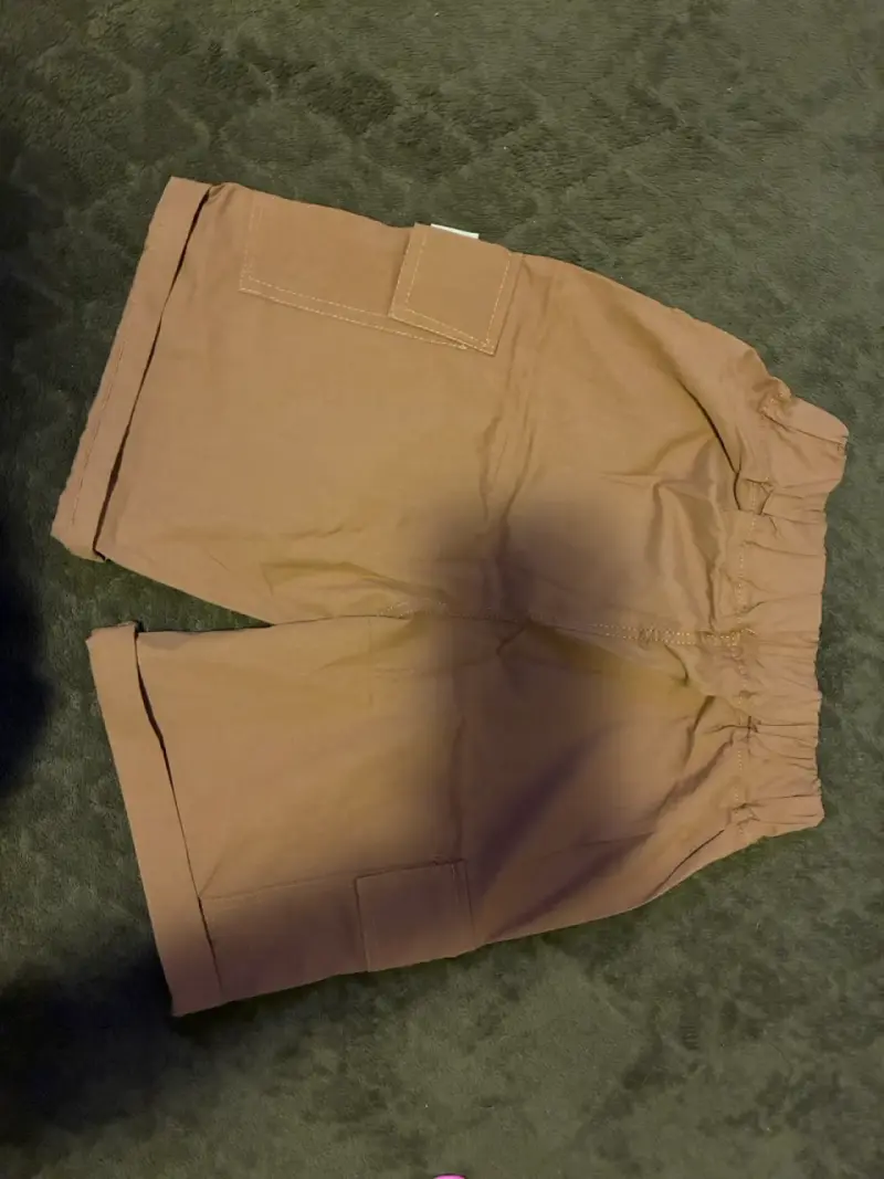 Shorts beige niño - 1