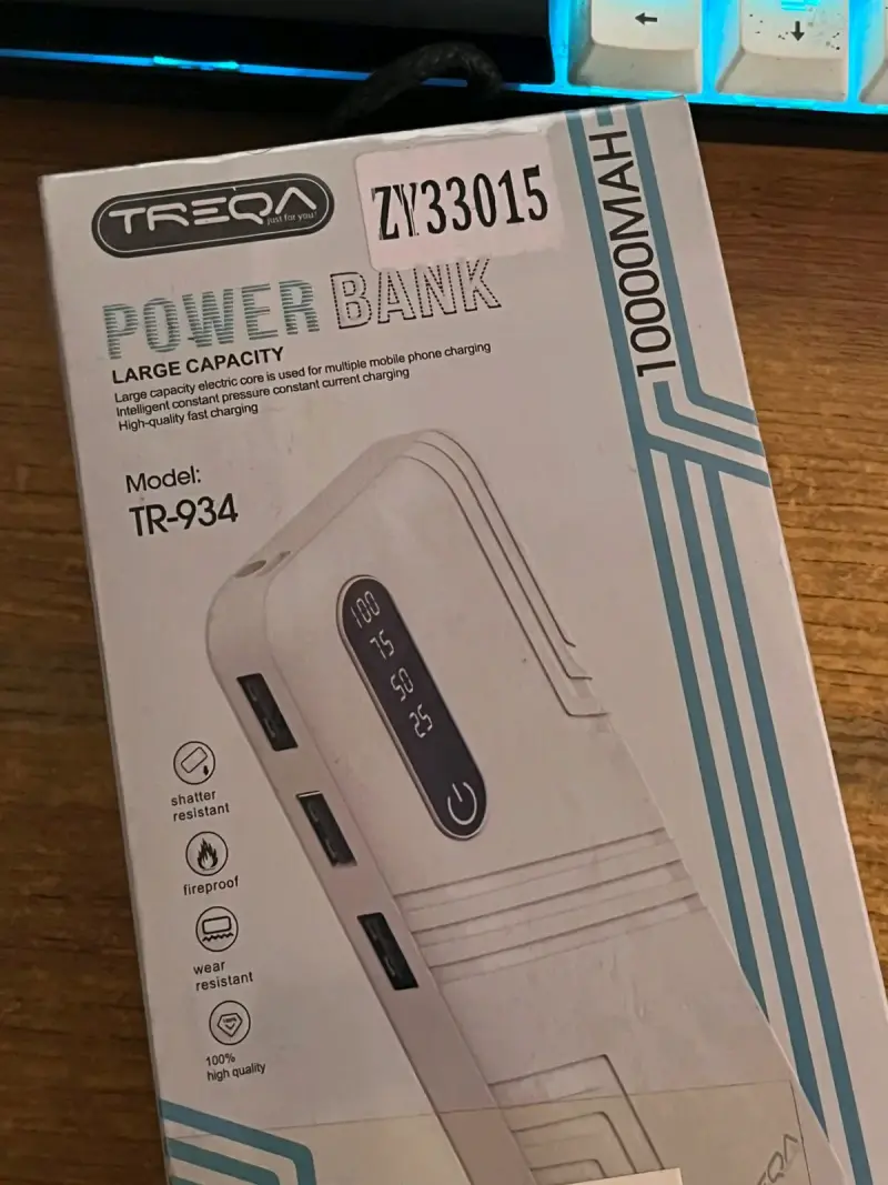 Cargador portátil Power Bank TREQA 10000mAh