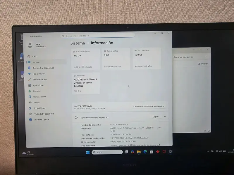 HP OMEN 16 rtx4060 - 6