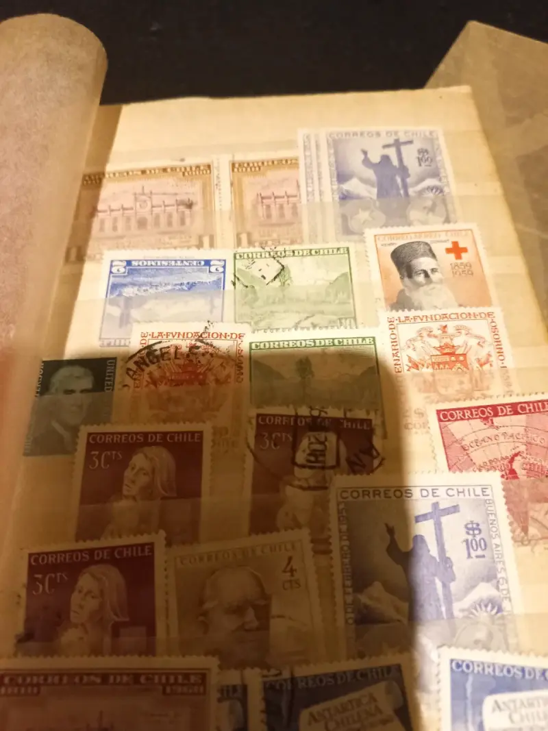 Colección de estampillas chilenas antiguas - 1