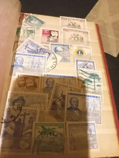 Colección de estampillas chilenas antiguas - miniatura 2