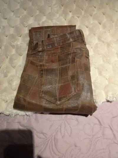 Jeans marrones con brillo - miniatura 4