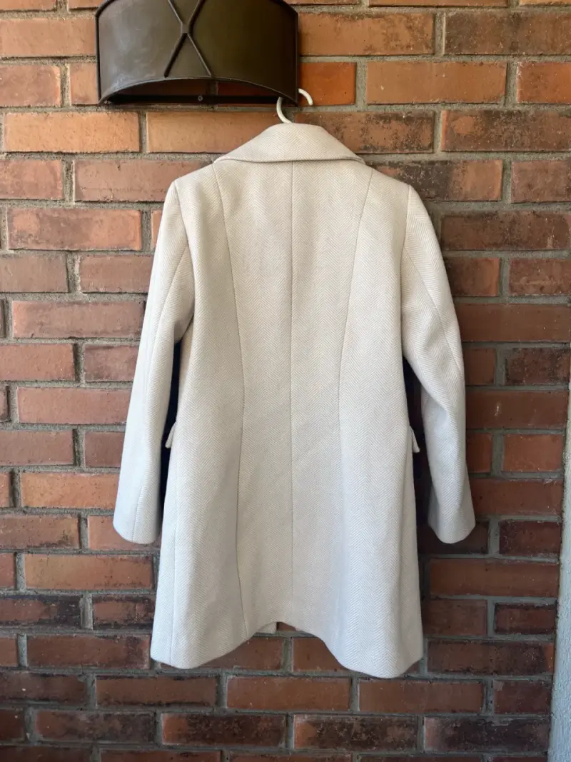 Abrigo beige mujer talla 38 - 2
