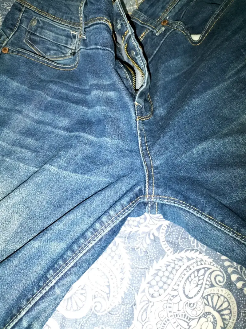Jeans azul oscuro para mujer - 3