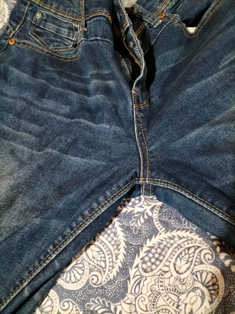 Jeans azul oscuro para mujer - 5