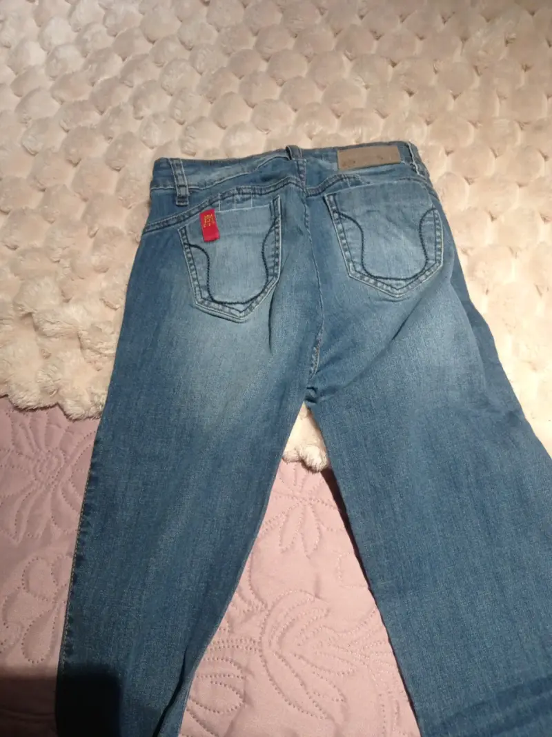 Jeans acampanados azul claro - 4