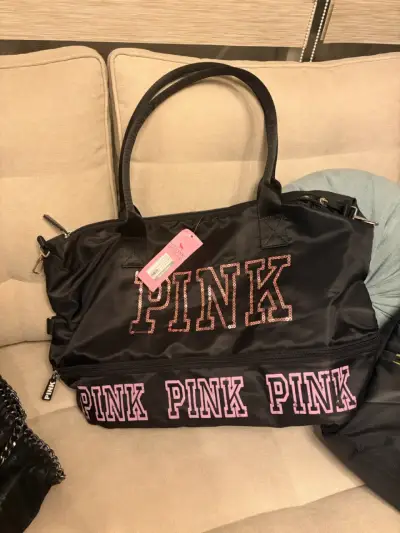 Bolso deportivo negro PINK - miniatura 1