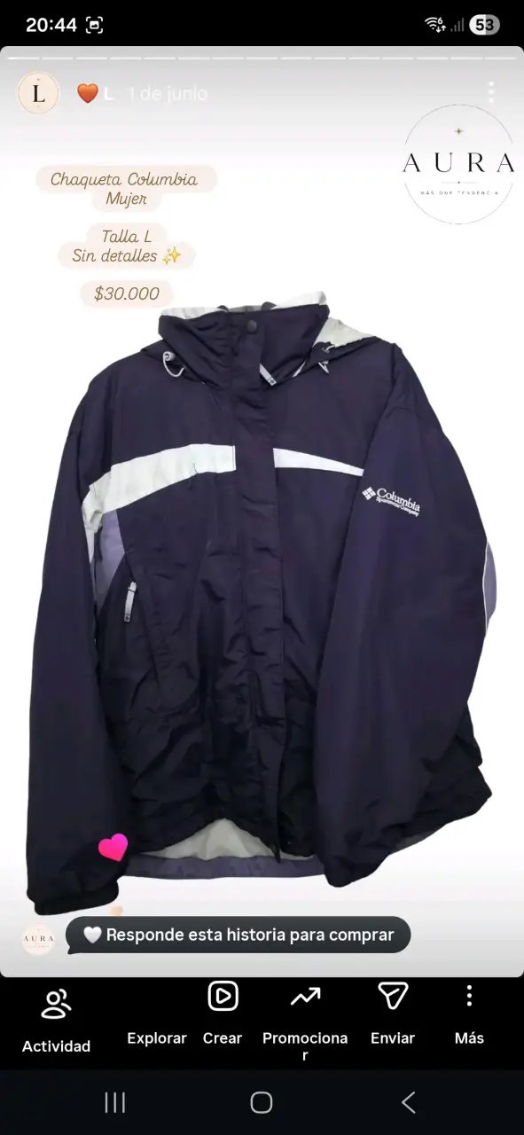 Chaqueta Columbia mujer