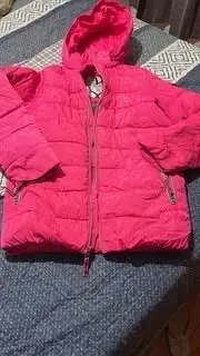 Parka de niña / negra / fucsia / beige - miniatura 4