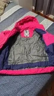 Parka de niña / negra / fucsia / beige - 5