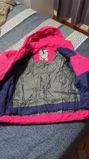 Parka de niña / negra / fucsia / beige - miniatura 5