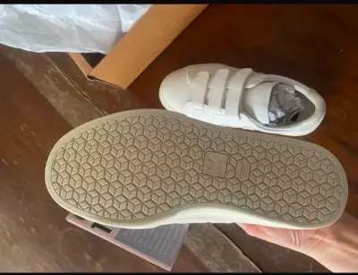 Zapatillas VEJA  blancas con velcro - miniatura 3