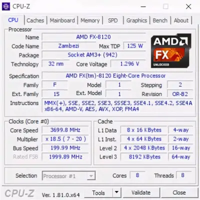 PROCESADOR AMD FX-8120 BLACK EDITION. - miniatura 4