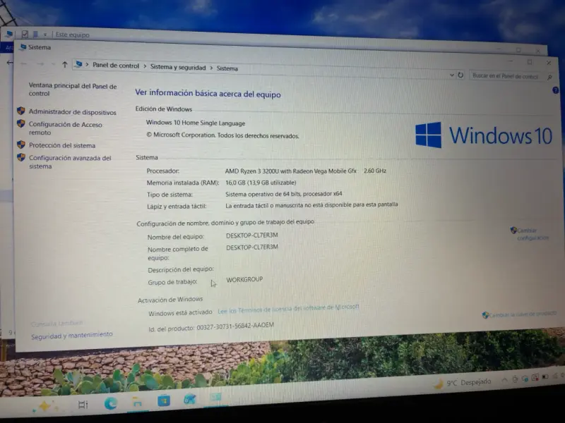 Laptop Acer Ryzen 3 Plateada - 4