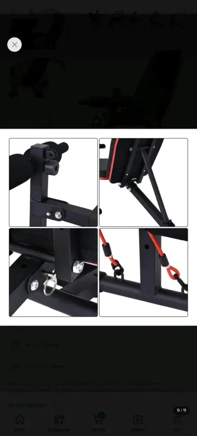 Banco de ejercicios reclinable - miniatura 3