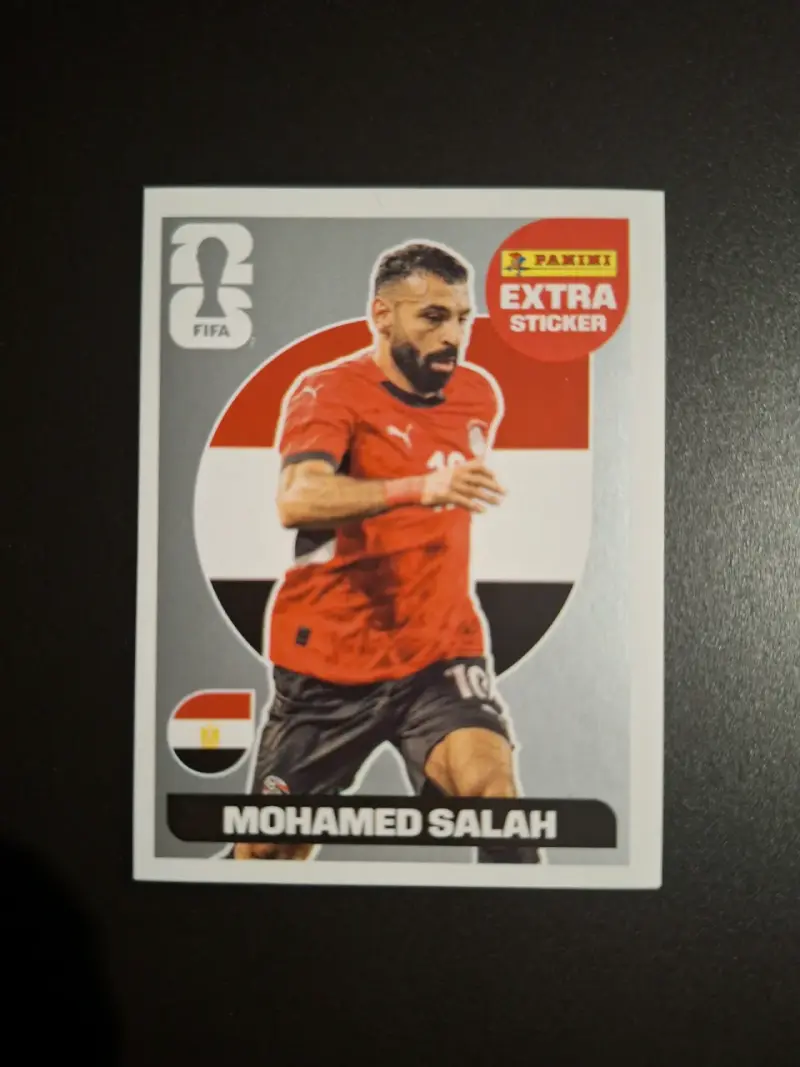 Lámina Panini Extra Sricker Mohamed Salah