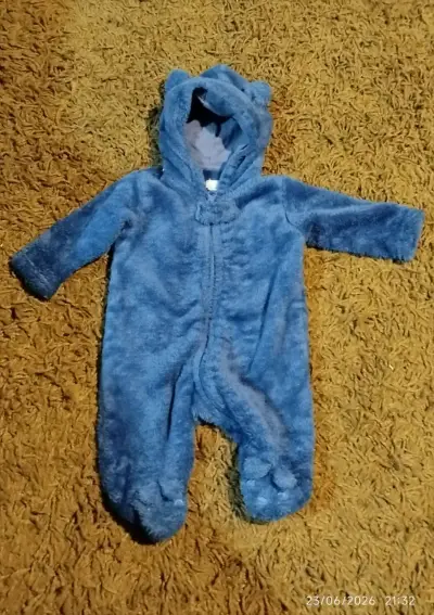 Enterito polar azul para bebé - miniatura 1