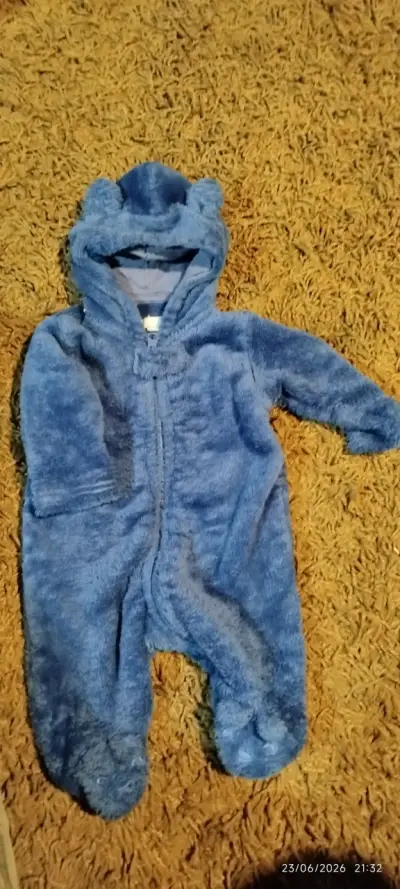 Enterito polar azul para bebé - miniatura 2