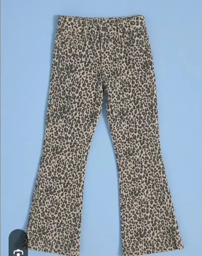 Pantalones acampanados animal print - miniatura 1
