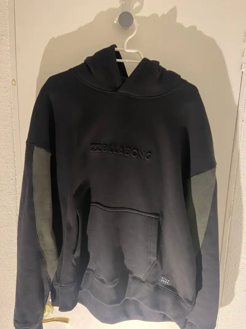 Polerón con capucha Billabong negro talla XL - 1