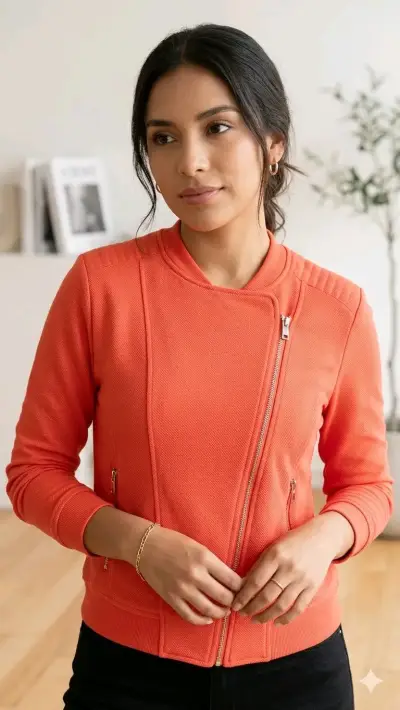 Chaqueta naranja entallada - miniatura 1