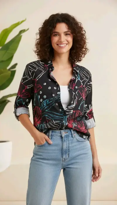 Chaqueta naranja entallada - miniatura 2
