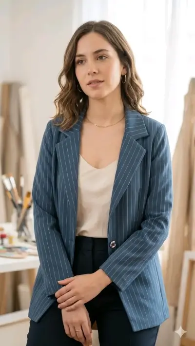 Chaqueta naranja entallada - miniatura 4