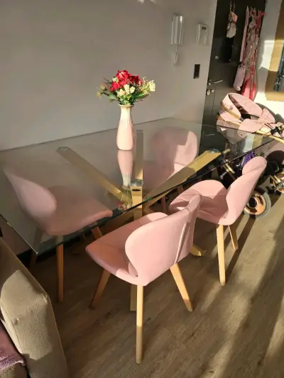 Conjunto Comedor Rosado - miniatura 1