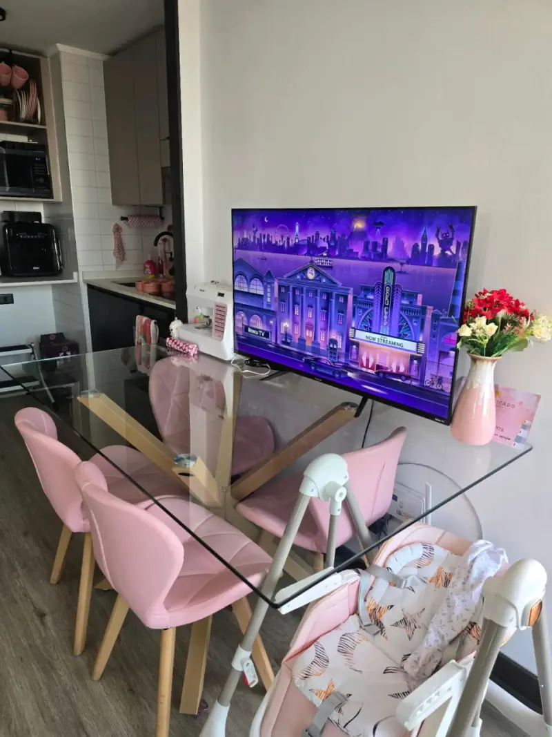 Conjunto Comedor Rosado - 3