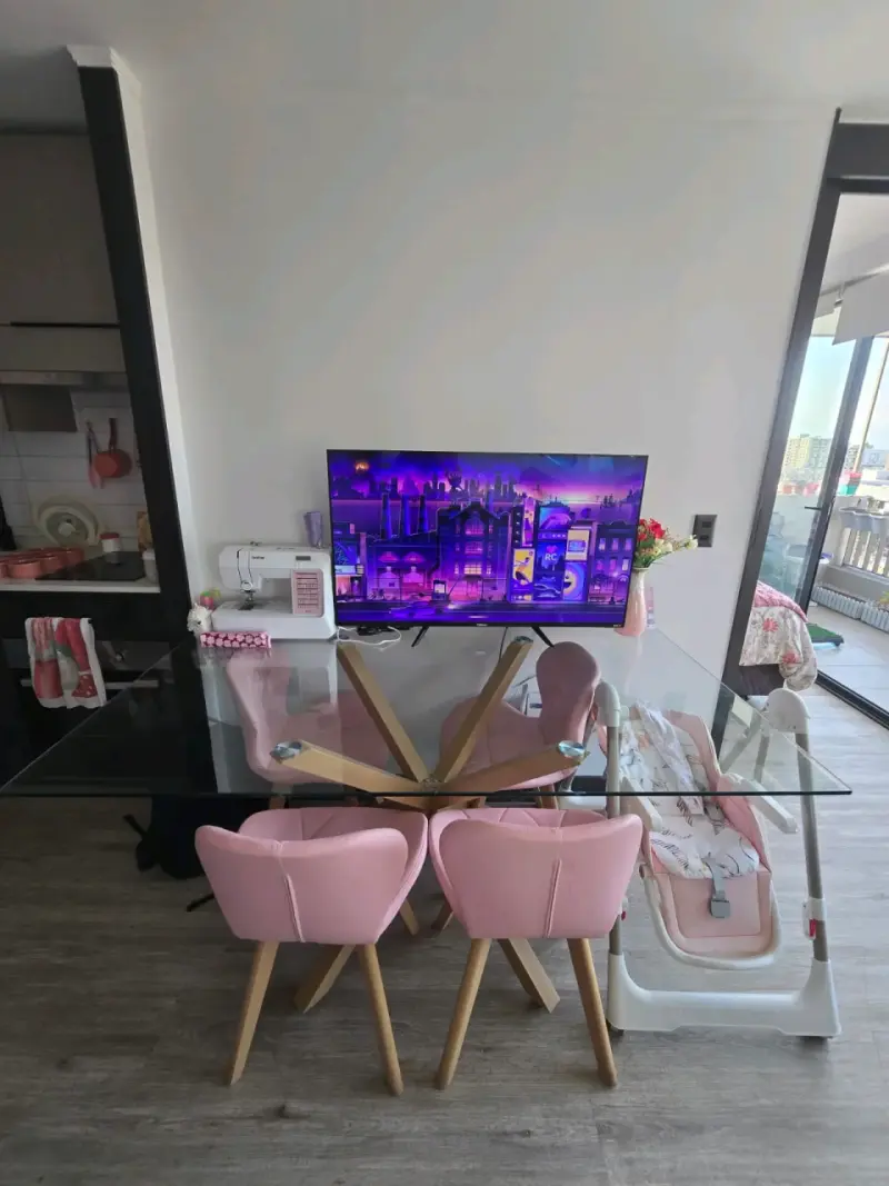Conjunto Comedor Rosado - 4