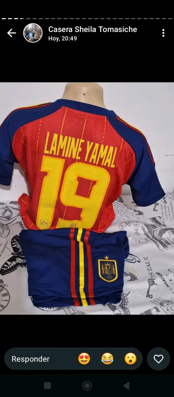 Conjunto camiseta y short España - 2