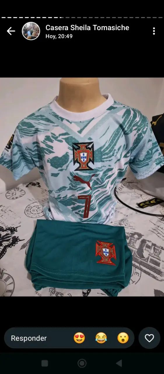Polera y short Portugal niño - 1