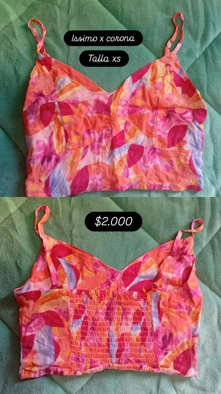 Top estampado colorido Issimo