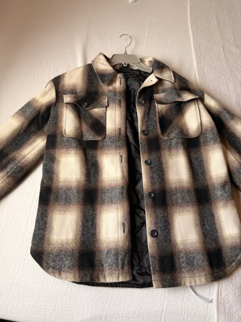 Chaqueta de franela cuadros