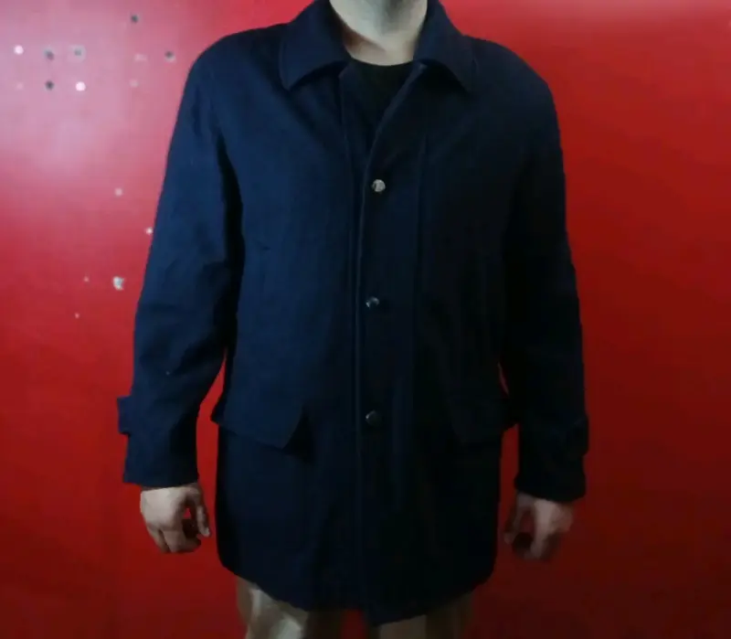 Abrigo azul para hombre - 1