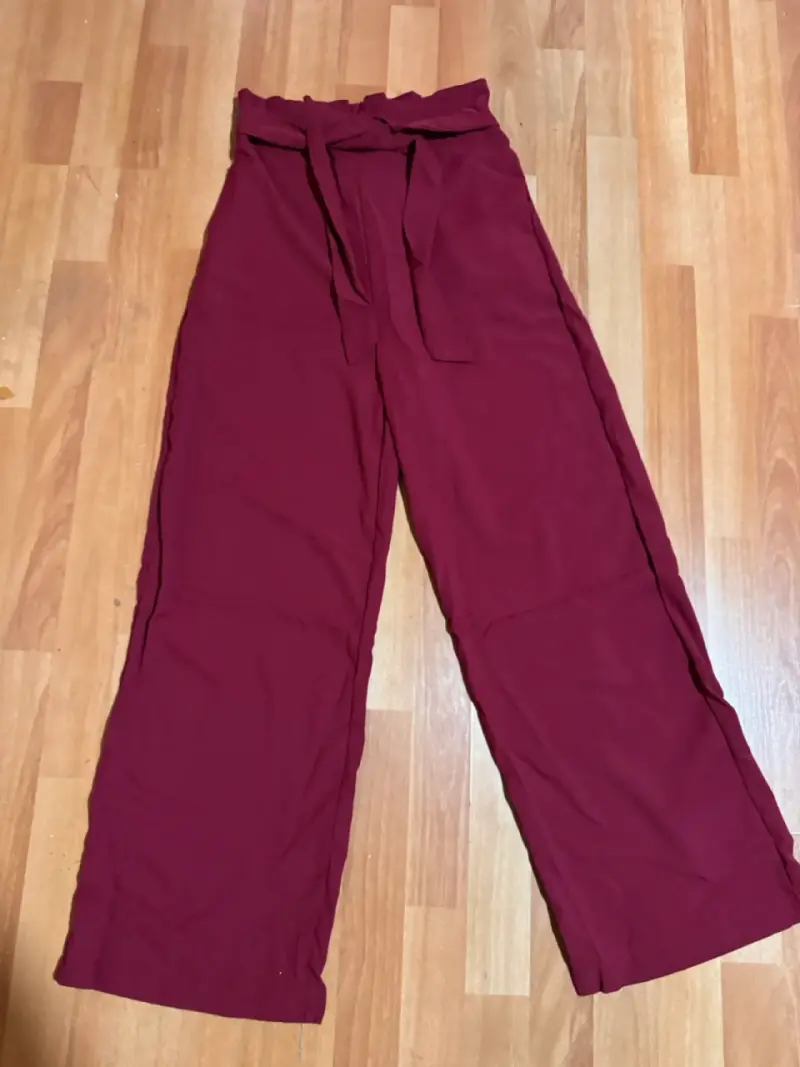 Pantalón palazzo beige - 2