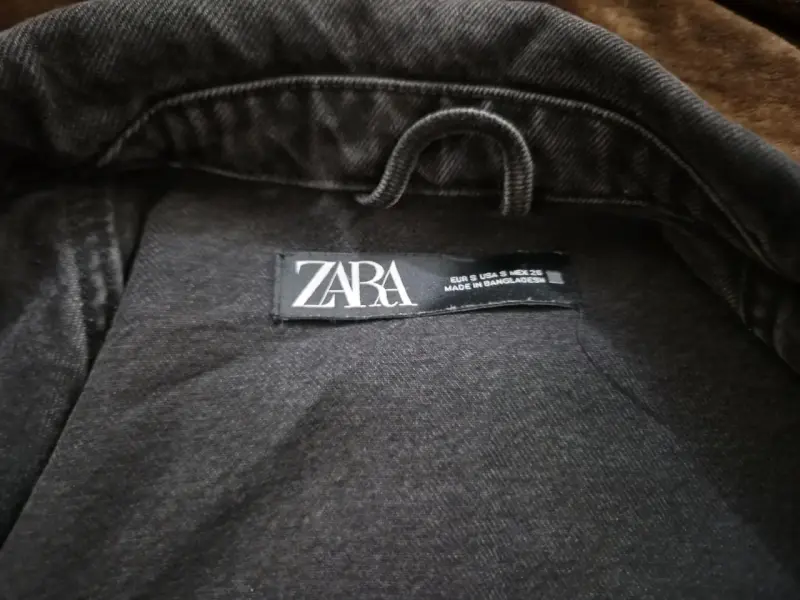 Chaqueta de mezclilla negra oversize - 2
