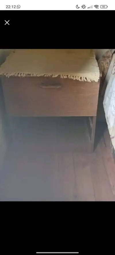 Velador de madera vintage - miniatura 1