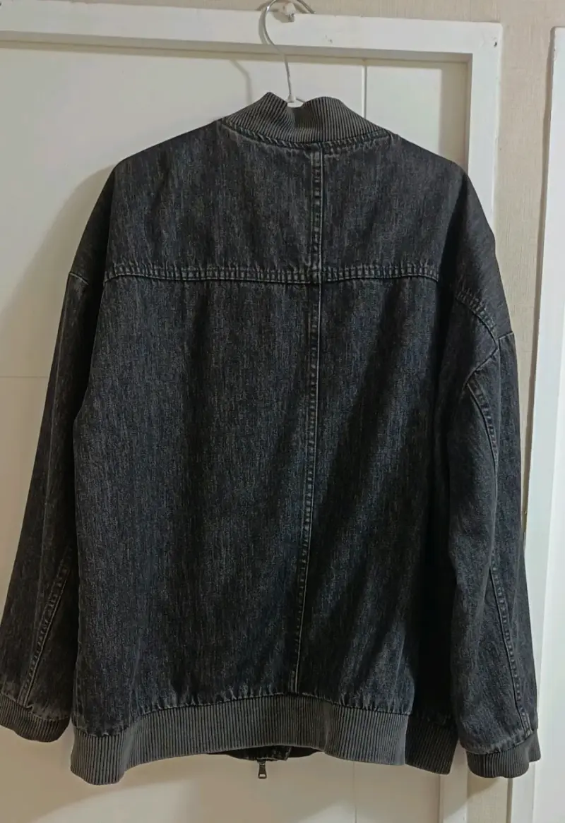 Chaqueta denim gris XL unisex - 2